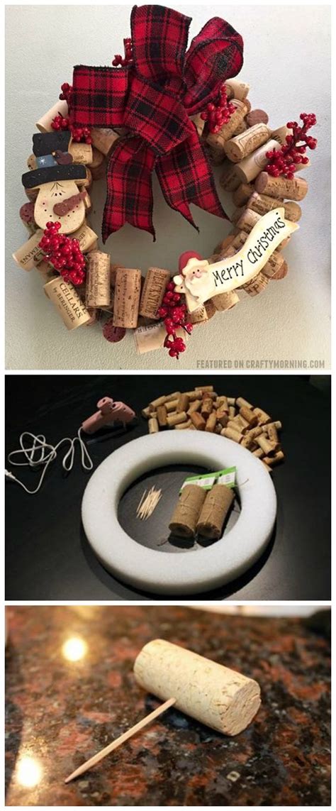 Easy Diy Wine Corks Christmas Crafts World Inside Pictures