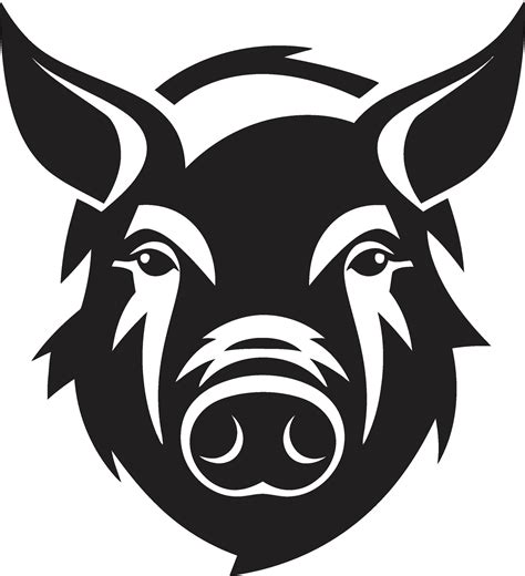 Modern Pig Silhouette Shadowed Swine Vector 32755415 Vector Art at Vecteezy