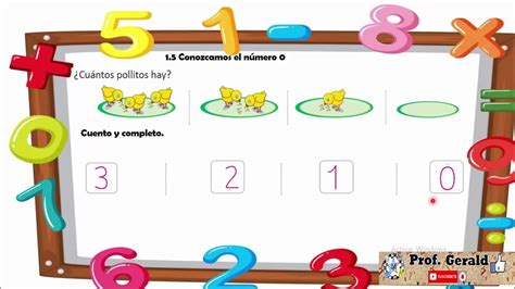 1 5 CONOZCAMOS EL NUMERO CERO 1º GRADO YouTube