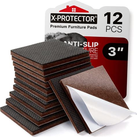 Buy X-PROTECTOR Non Slip Furniture Pads – 12 Premium Furniture Grippers ...