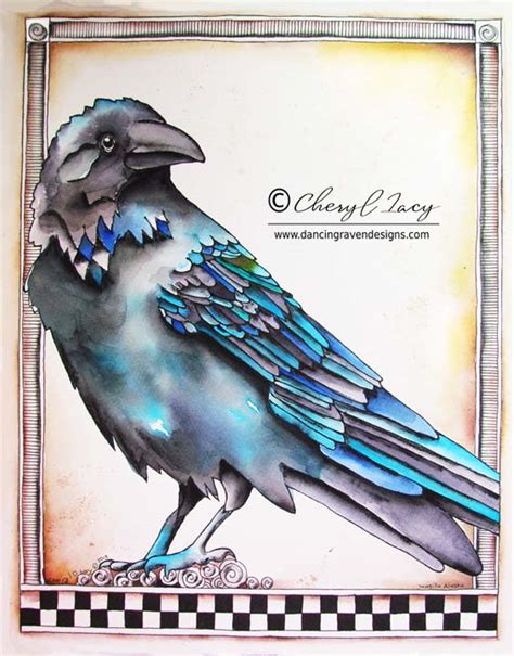 Blue Raven - Art Print – Dancing Raven Designs