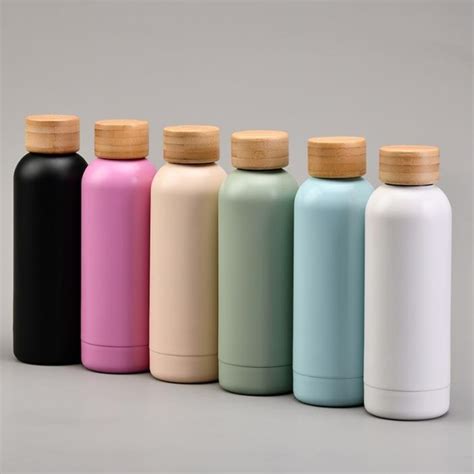 Stainless Steel Thermal Bottle With Bamboo Lid APAC Merchandise