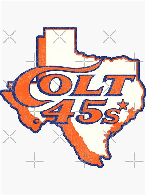 Houston Colt 45s Retro Defunct Baseball Sticker For Sale By