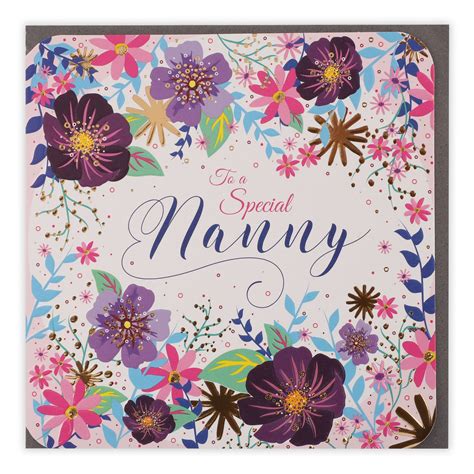 Clintons - Cards Sparkle - Special Nanny Birthday Card