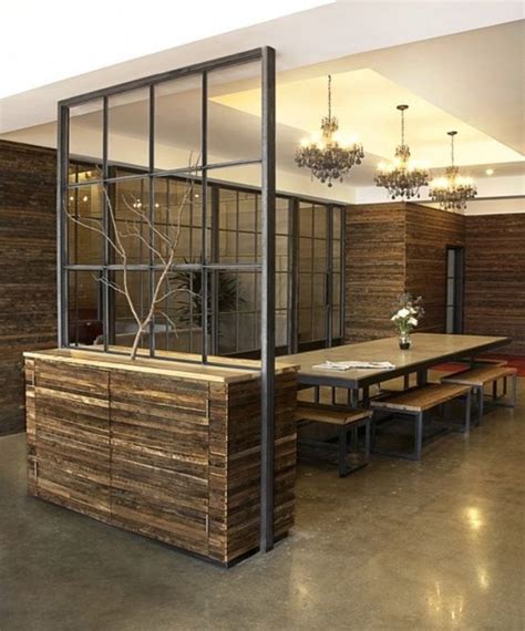 Stylish Inspiration Ideas Office Divider Walls Design Wood And Metal Wall Cp Pinterest