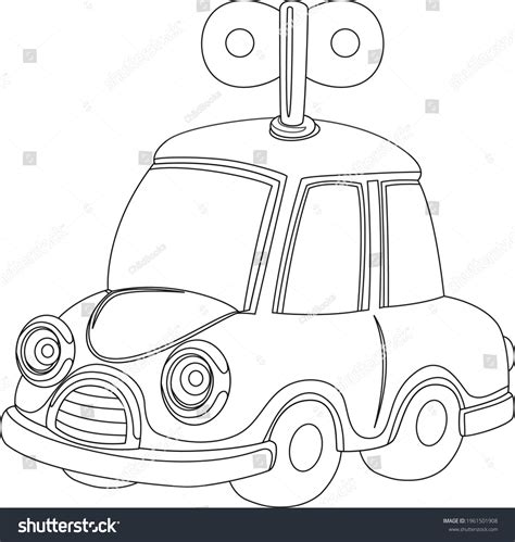 Drawing Toy Car Cartoon Vector Illustration Stock Vector (Royalty Free ...