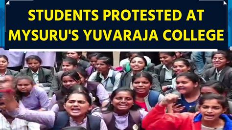 Students Deprived Of Basic Facilities Erupted In Anger At Mysurus