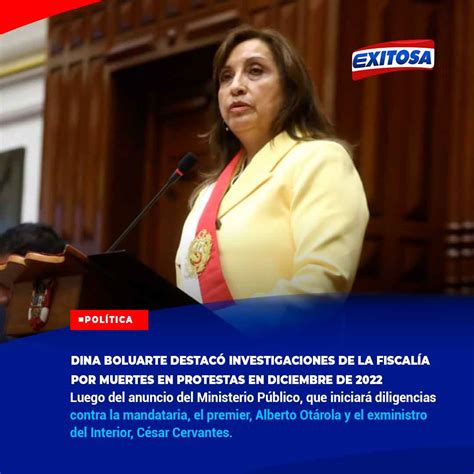 Exitosa Noticias On Twitter 🔴🔵 La Presidenta Dina Boluarte Saludó