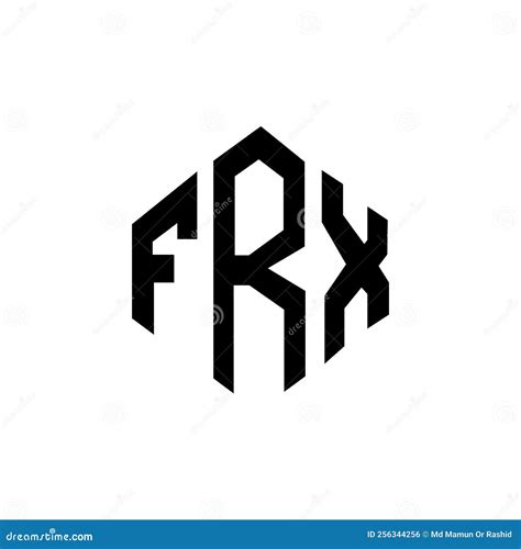 Frx Letter Logo Design With Polygon Shape Frx Polygon And Cube Shape