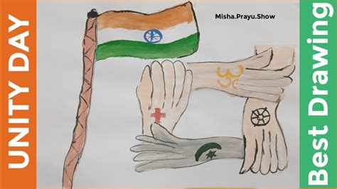 Rashtriya Ekta Diwas Drawing Poster On National Unity Day 2020 Best