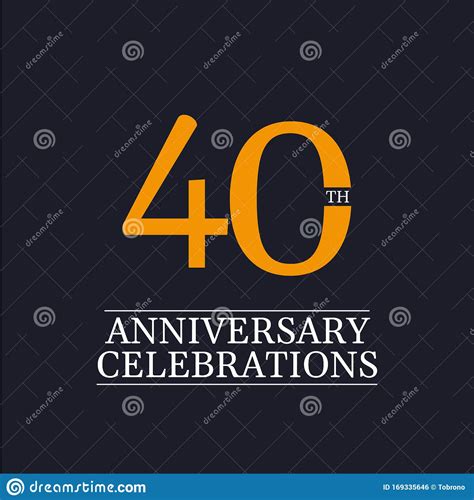 Years Anniversary Celebrations Vector Template Design Illustration