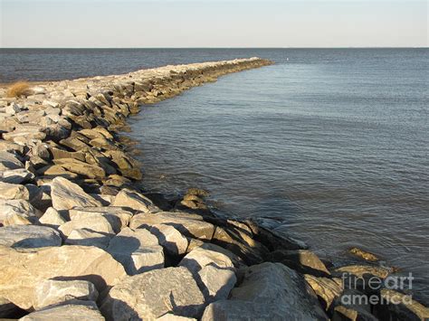 Rock Jetty At Sandy Point Photograph By Ben Schumin Fine Art America