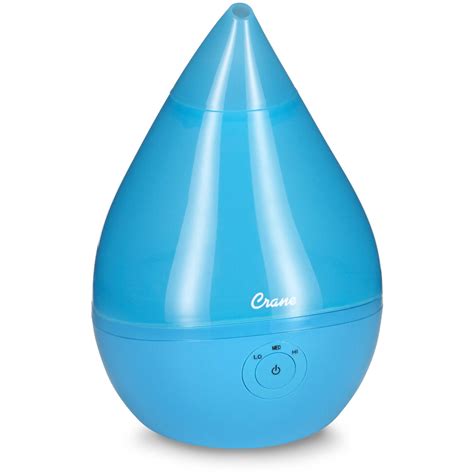 Crane Droplet Ultrasonic Cool Mist Humidifier Blue And White Walmart