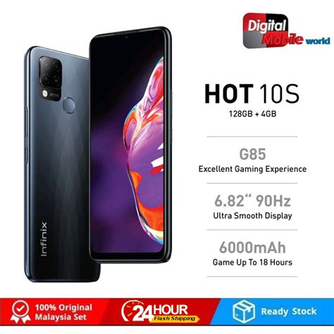 Infinix Hot 10S 128 6GB G85 90Hz Super Smooth Display 48M Triple AI Camera Shopee Malaysia