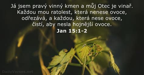 25 září 2023 Biblický verš dne Jan 15 1 2 DailyVerses net