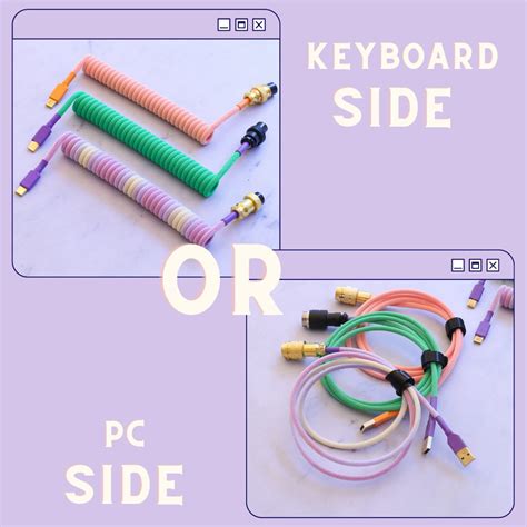 Micro usb custom cable for keyboards