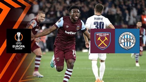 Highlights West Ham Vs Tsc Backa Topola Uefa Europa League 2023 24 Group Stage Matchday 1