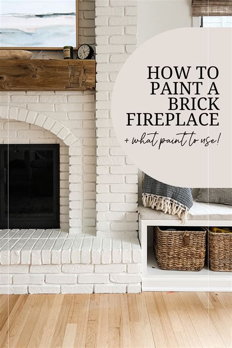 How To Paint A Brick Fireplace What Paint To Use Home With Janny