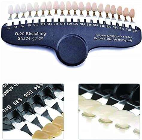 Shade Guide Tooth Shade Chart 20 Color Teeth Whitening Set 3D Shade