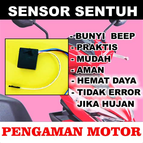 Jual Pengaman Motor Sensor Sentuh Alarm Motor Sensor Sentuh Keyless