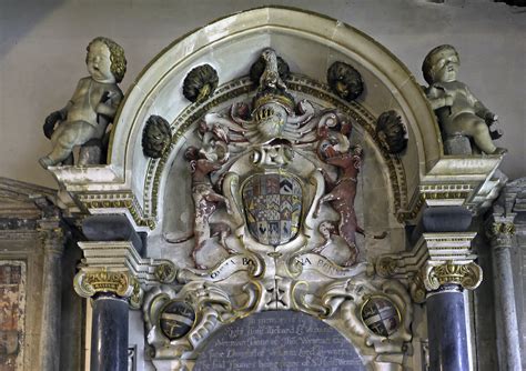 Twyford St Mary Monument To Richard Wenman D 1640 And Thre Paul