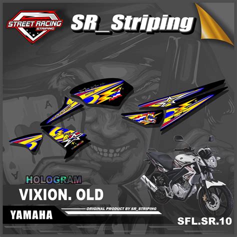 Jual Striping Vixion Old Sticker Striping Variasi List Motor Vixion