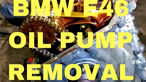 Bmw E46 Oil Pan And Oil Pump Youtube