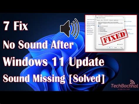 No Sound After Windows 11 Update Or Sound Missing Problem 7 Fix How