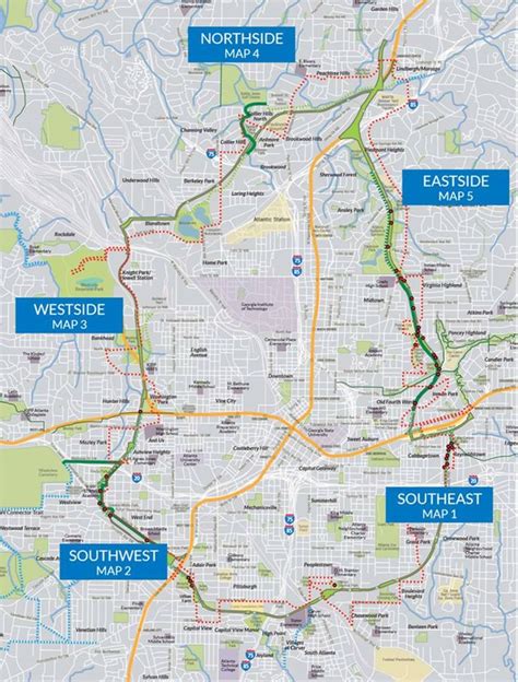 Atlanta Beltline Overview Map Retrieved From Download