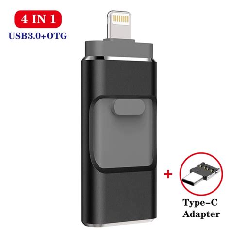 USB Флешка 4в1 512GB Type-C/Micro/Lightning/USB для телефона ...