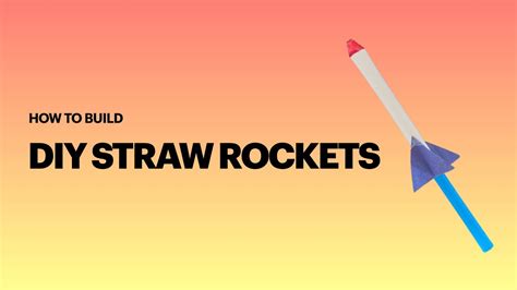 How To Build A Straw Rocket Youtube