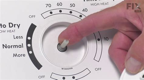 Whirlpool Dryer Repair How To Replace The Knob Youtube