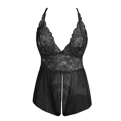 Buy Amorbella Womens Sexy Lace Teddy Bodysuit One Piece Lingerie