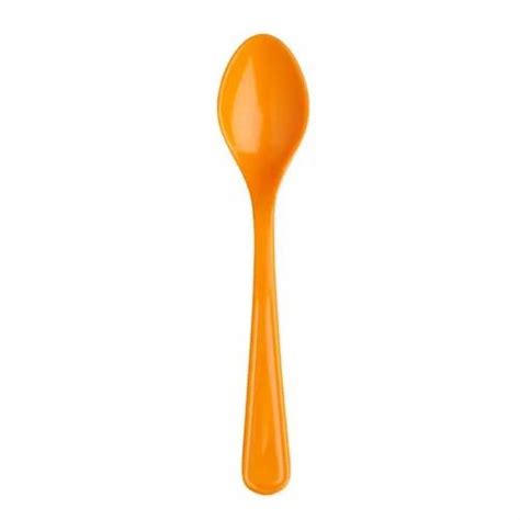 Orange Plastic Spoon Packaging Type Packet For Event And Party