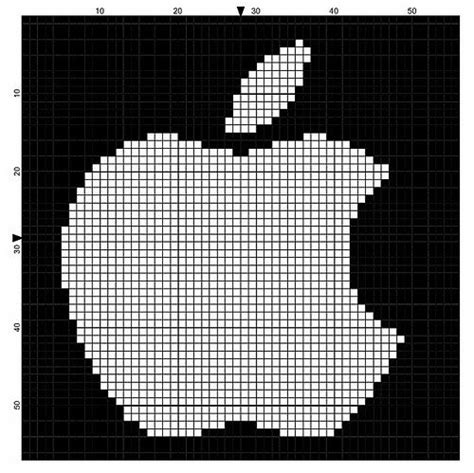 Apple Logo Pixel Art