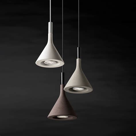 Foscarini Aplomb Mini H Ngeleuchte Aus Beton Wei Lampenwelt De