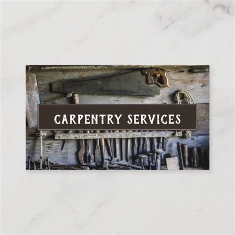 Carpenter Business Cards Zazzle