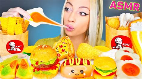 Asmr Eating Sweet Fast Food Candy Cake Marshmallow Dessert Mukbang 달달한 음식 먹방 Youtube