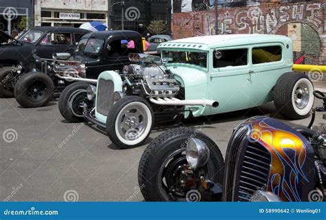 Nice Vintage Car Show in City Dallas Editorial Photography - Image of ...