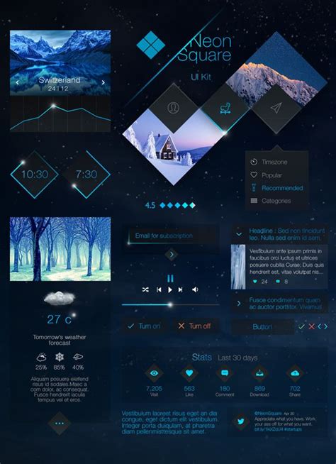 Free UI Kits, Free Photoshop PSD Web Elements for Designers | | Graphic ...