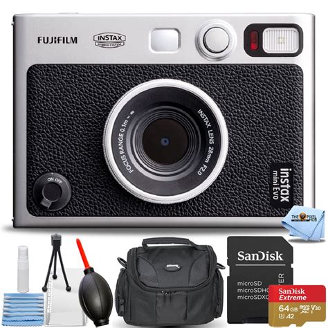 Buy FUJIFILM INSTAX MINI EVO Hybrid Instant Camera 16745183 - 6PC Accessory Bundle Online at ...