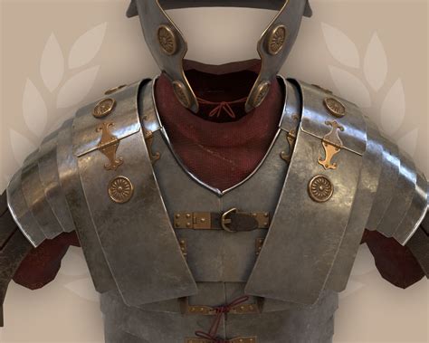 3D Model Lorica Segmentata Ancient Roman Legionary Armor VR AR Low