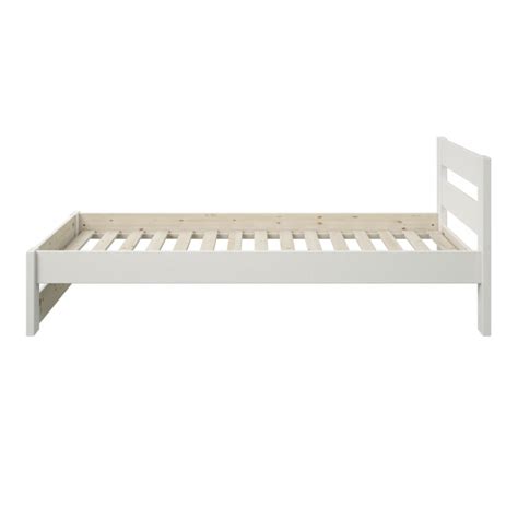 Noomi Tera 3ft Single White Wooden Bed Frame By Flair Furnishings