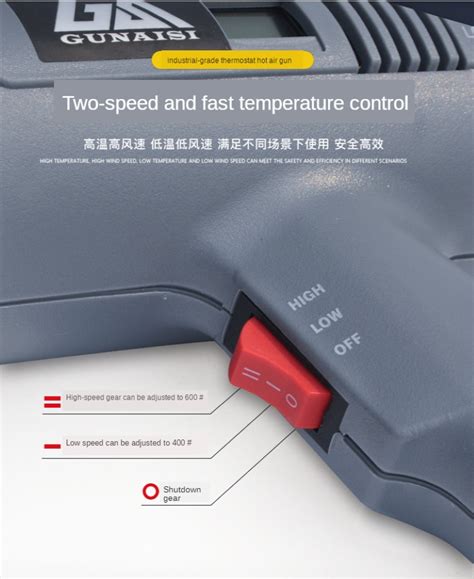 Firewings W Adjustable Temperature Electric Hot AirGuns Heat Gun Thermal Power Tool AirGuns