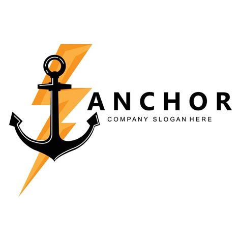 ship anchor logo icon vector, port, retro design illustration 9396042 ...