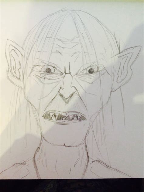 Gollum pencil drawing by thehipsterscientist on DeviantArt