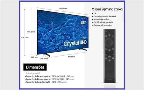 Ficha T Cnica Do Smart Tv Samsung Crystal Uhd Un Bu