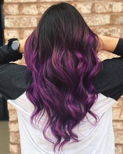 black purple hair color - Larisa Benedict