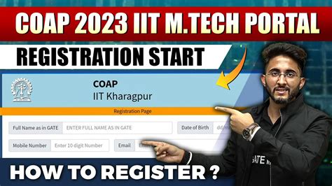 Coap 2023 Iit Mtech Portal Registration Start How To Register