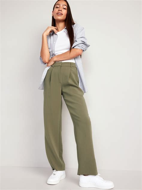 Extra High Waisted Taylor Wide Leg Trouser Pants Old Navy